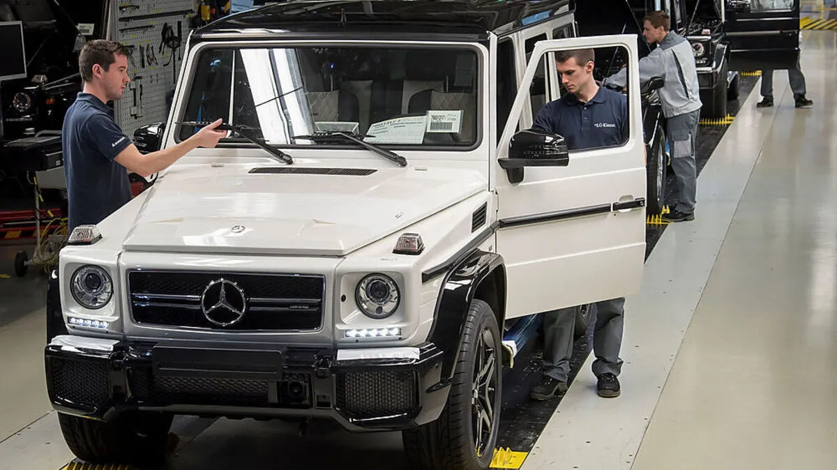 Die 20.000ste G-Klasse, die 2016 in Graz gebaut wurde