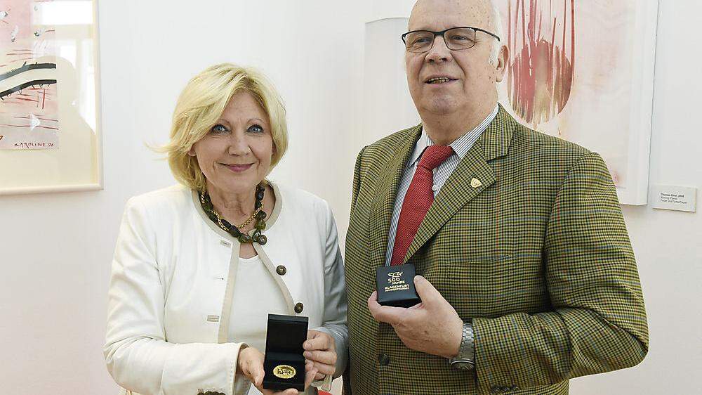 Bürgermeisterin Maria-Luise Mathiaschitz mit Kurt Willner