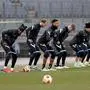 Die Sturm-Spieler beim Abschlusstraining in der Merkur-Arena.