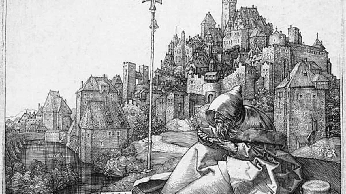 Zauberhaftes Blatt: Albrecht Dürers "Der Heilige Antonius vor der Stadt"