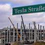 Baustelle der Tesla Gigafactory in Brandenburg