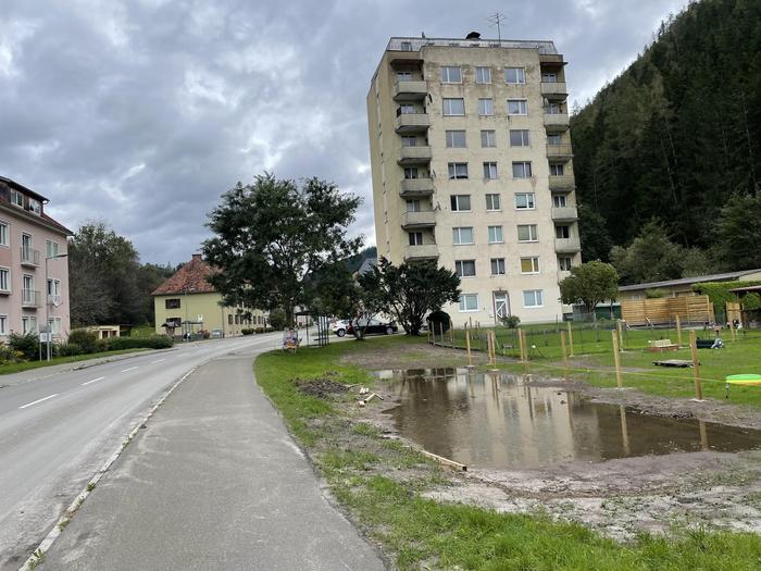 Angesichts des Hochwassers wurden in Thörl das Jubiläumsfest und der Kirtag abgesagt