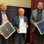 Karl Puchas von Lokale Energie Agentur, Bügermeister Josef Ober und Robert Schmidt von der Bauabteilung Stadtgemeinde Feldbach stellten den "PV-Masterplan 2025" vor