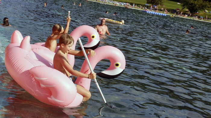"Tierisch" zu ging es am vergangenen Wochenende im Fürstenfelder Freibad.