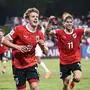 Österreichs U17 besiegte England deutlich