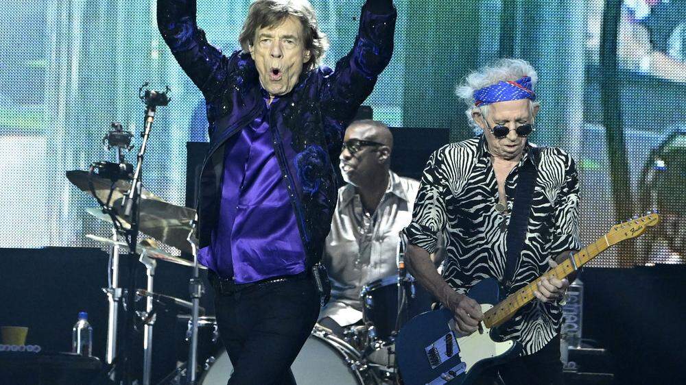 Wird am 26. Juli 80 Jahre alt: Mick Jagger – neben ihm Keith Richards