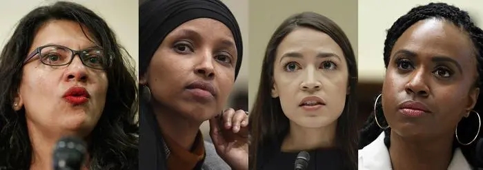 Rashida Tlaib, Ilhan Omar, Alexandria Ocasio-Cortez, Ayanna Pressley