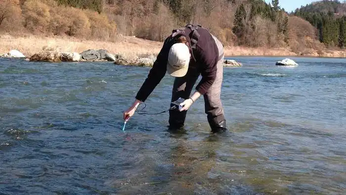 Probenentnahme in der Drau von Oberkärnten bis Slowenien | Probenentnahme in der Drau von Oberkärnten bis Slowenien