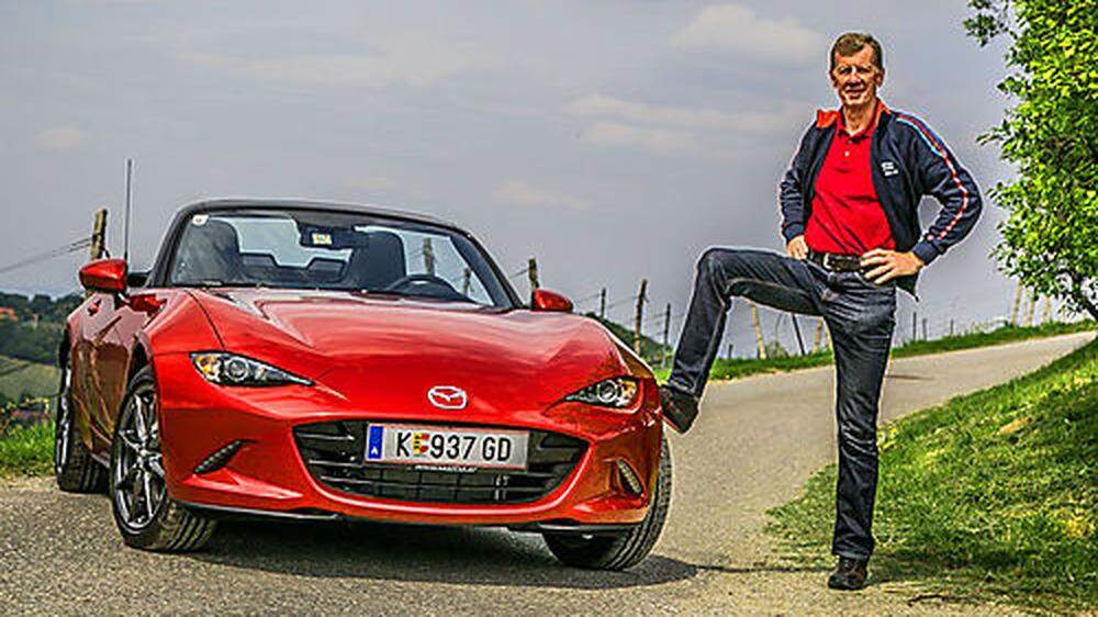 Zwei, die durch dick und dünn gehen: Walter Röhrl und der Mazda MX-5
