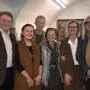 Gerhard und Waltraud Brauneder (v.l.n.r.), Friedrich Holzer, Christine Pantak, Susanne Kaltenegger und Frank Peter Hofbauer bei der Vernissage