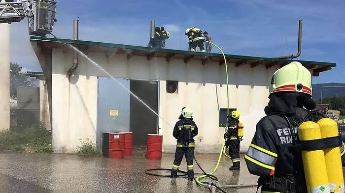 Der Brand bei der Biogasanlage konnte schnell unter Kontrolle gebracht werden