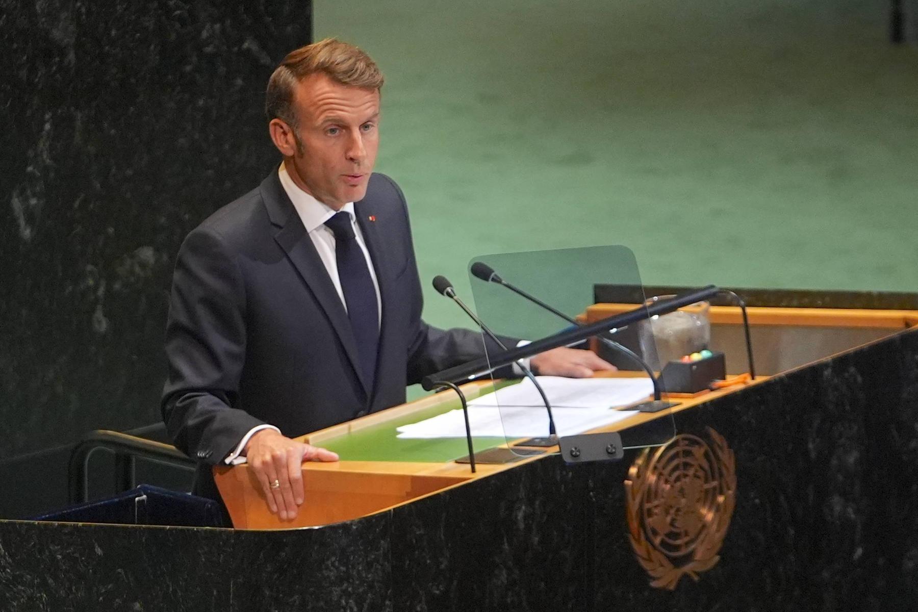 Macron ruft in New York verzweifelt Trump an: „Alles ist gesperrt“