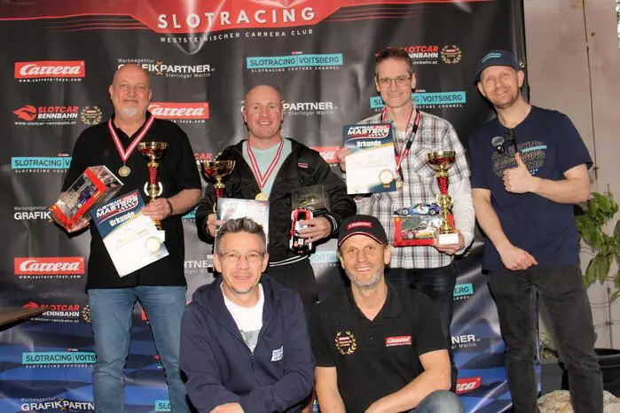 Die strahlenden Sieger, von links oben: Oliver Baumann aus Deutschland (2. Platz), Johann Kögler aus Graz (1. Platz) und Georg Potocnik aus Feldkirchen bei Graz (3. Platz).