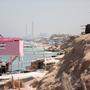 Strand im Gazastreifen mit Blick auf Israel