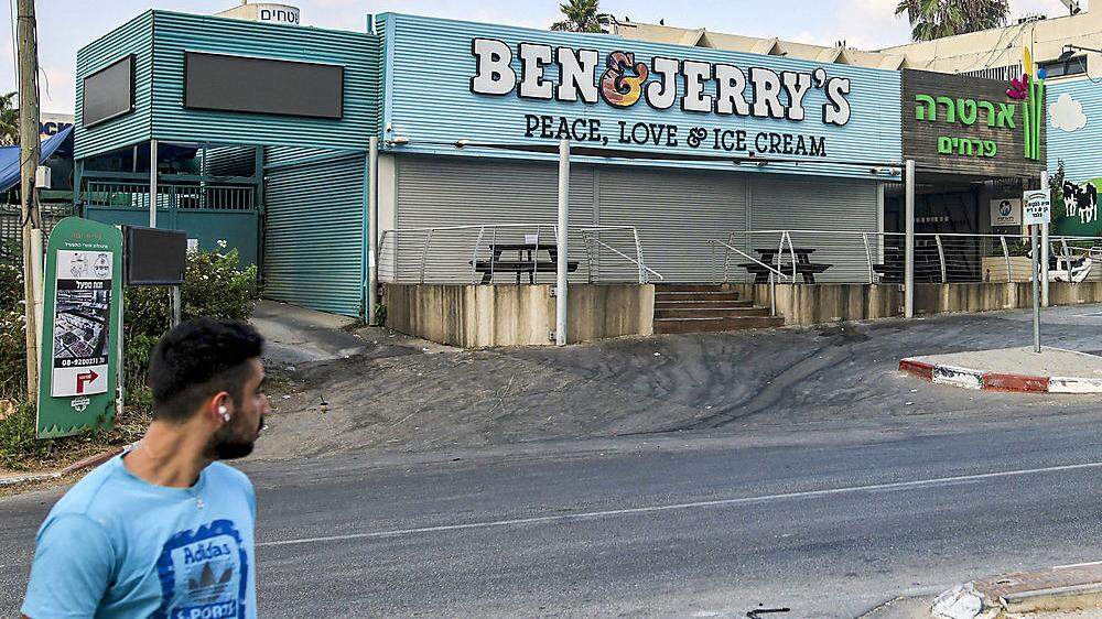Ob dieser Ben & Jerry's Eisladen in Israel eine Zukunft hat bleibt offen.