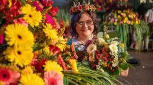 Blumenkönigin Julia II. gratulierte den Siegern