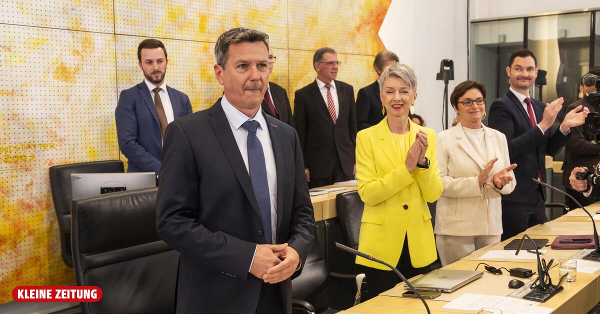 Neuer Landeshauptmann: Daniel Fellner wurde mit 22 von 34 Stimmen zum Landeshauptmann gewählt