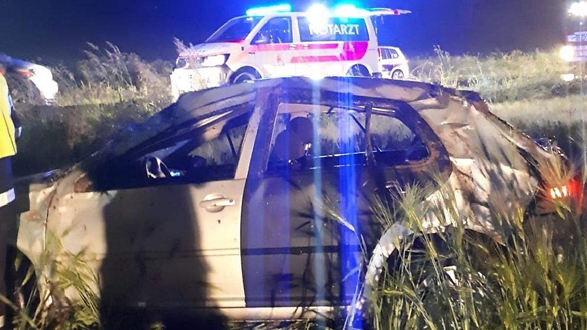 Die vier Verletzten wurden nach dem Unfall in Paldau vom Roten Kreuz erstversorgt und ins LKH Feldbach eingeliefert