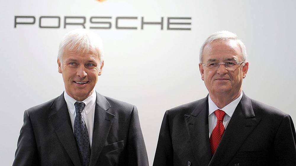 Porsche-Chef Matthias Müller (links) wird als Nachfolger von VW-Konzernchef Martin Winterkorn gehandelt 