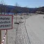 Der Parkplatz am Stausee Soboth ist seit Donnerstag gesperrt