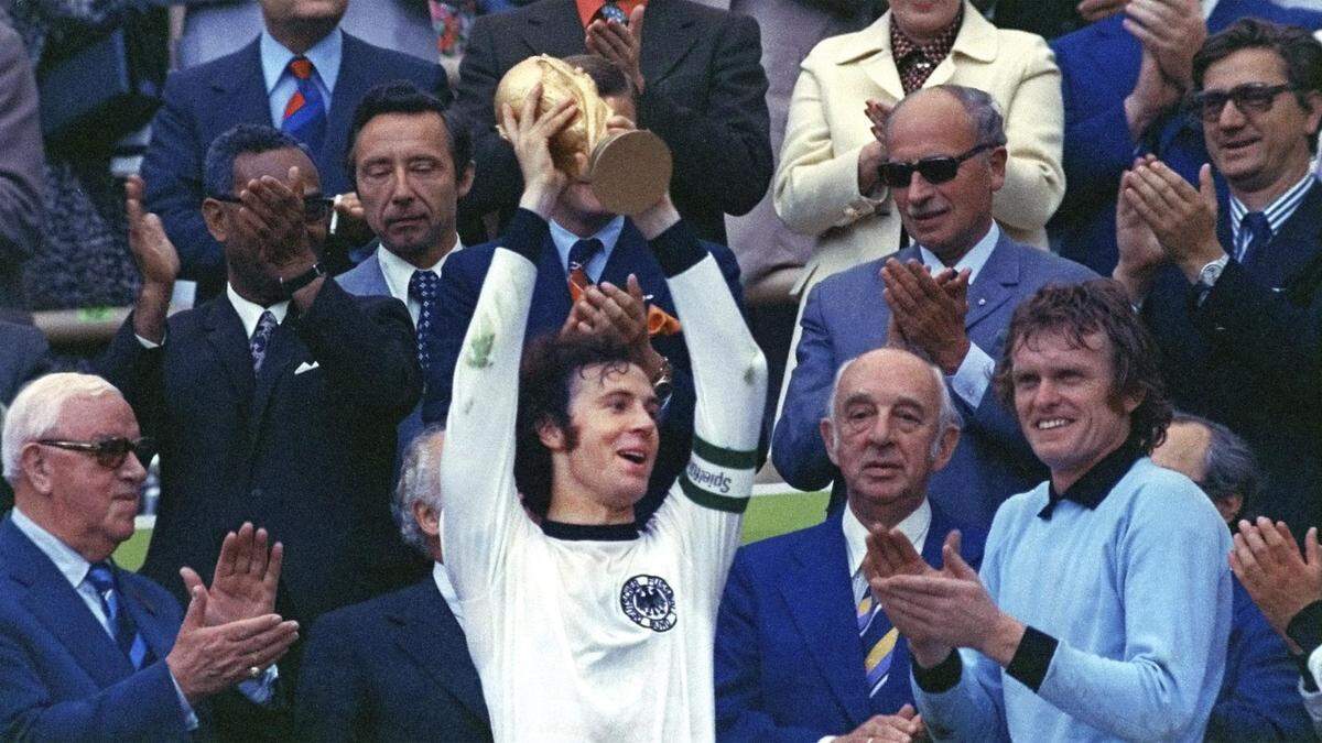Franz Beckenbauer war 1974 Kapitän der deutschen Auswahl