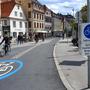 Wird gut angenommen: Fahrradstraße in der Oberen Neutorgasse