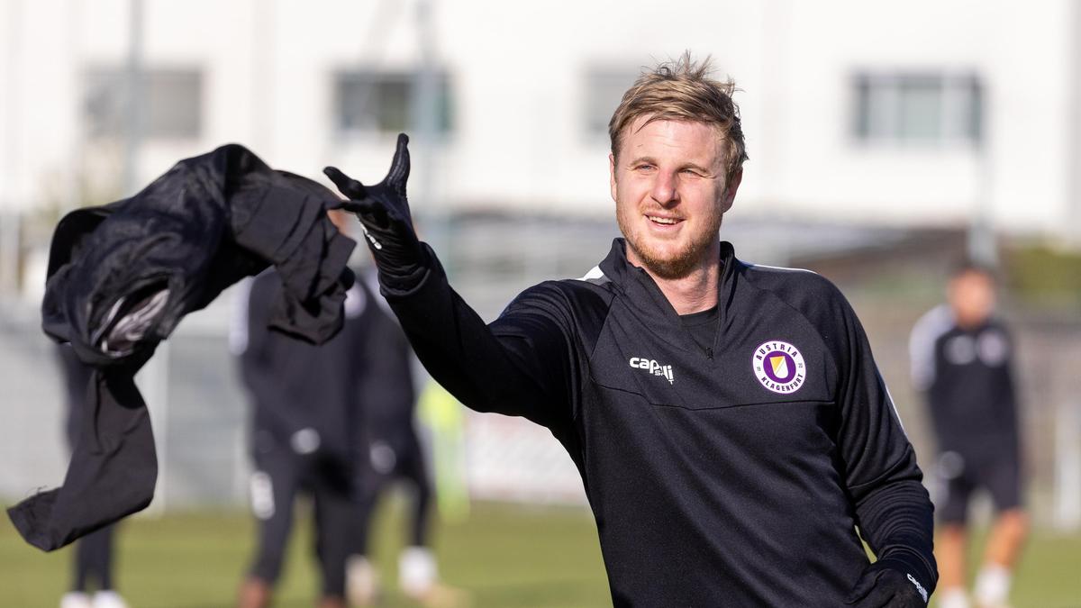 Martin Hinteregger beim ersten Austria-Training