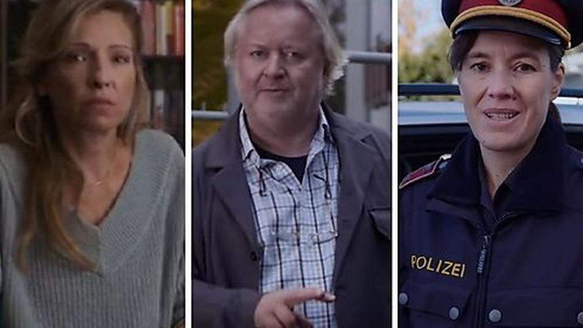 Martina Poel, Gregor Seberg und Pia Hierzegger setzen sich für mehr Zivilcourage ein