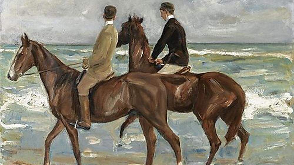 Max Liebermanns Ölgemälde "Zwei Reiter am Strand" (1901)
