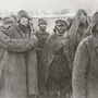 Sowjetische Kriegsgefangene bei ihrer Ankunft in Wolfsberg im Winter 1941 