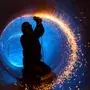 A worker works inside a pipe on a pipeline construction
