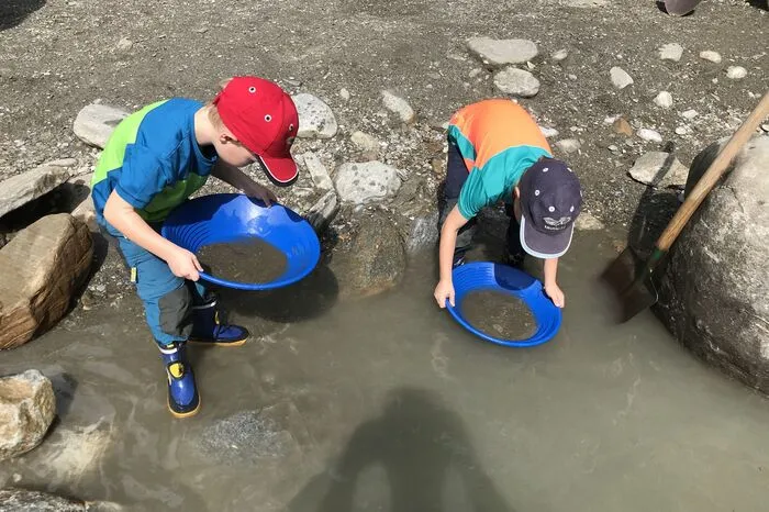Erster Stopp: Goldwaschen in Rauris