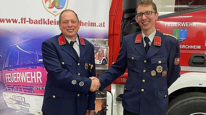 Kommandant Michael Sappl, Kommandant Stv.  Oskar Schweinzer