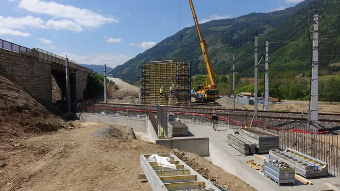Impressionen von der Baustelle in Unzmarkt.