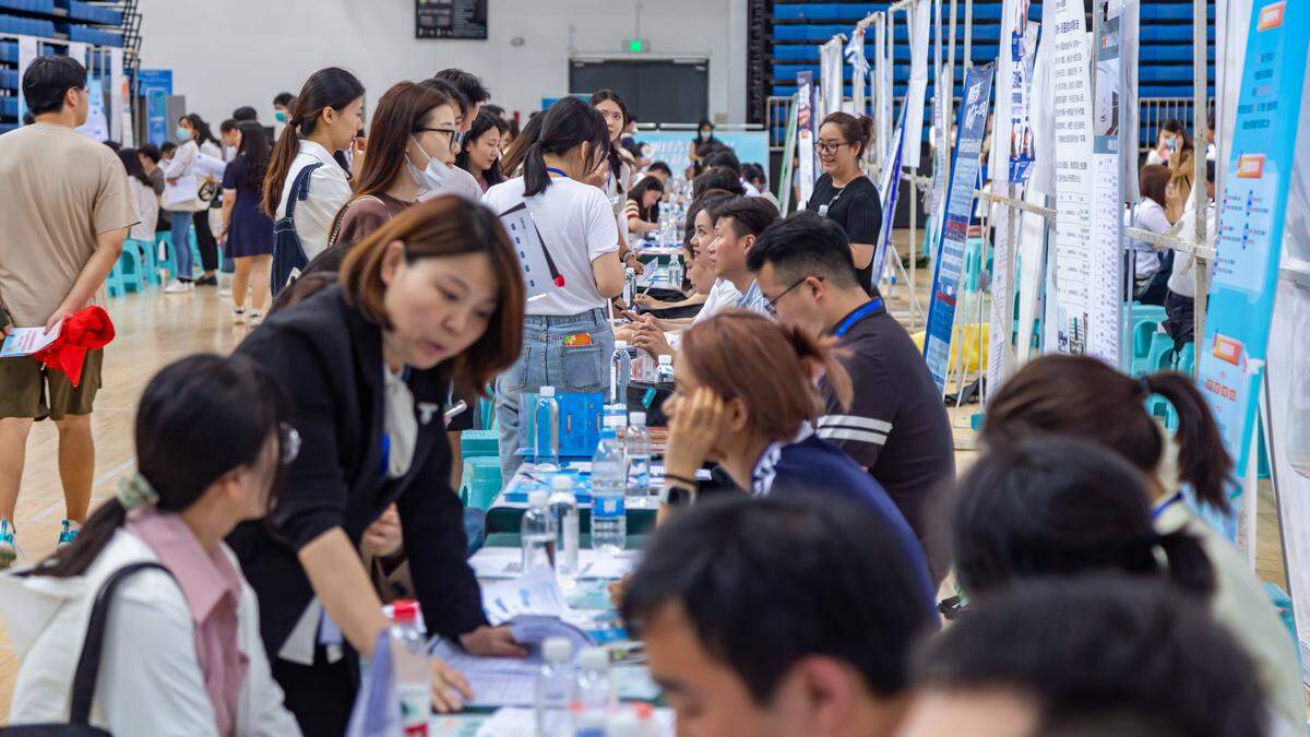 Jobmesse in Zhengzhou 