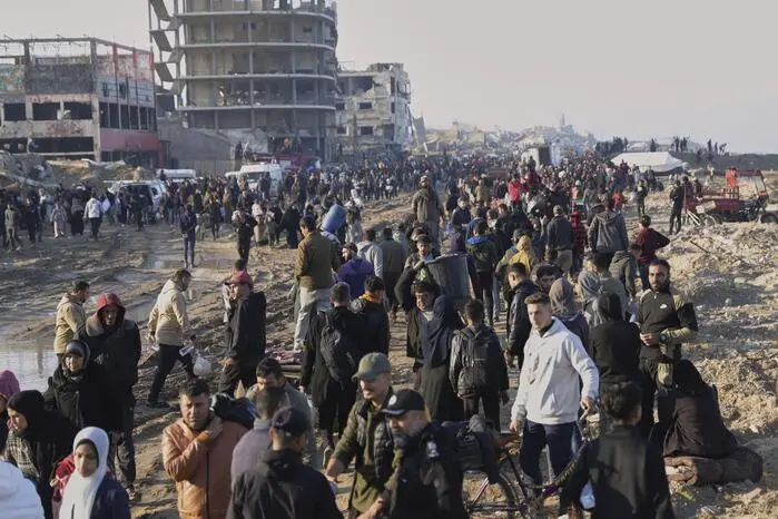 Tausende Palästinenser waren als Binnenflüchtlinge im Gaza-Streifen vertrieben worden