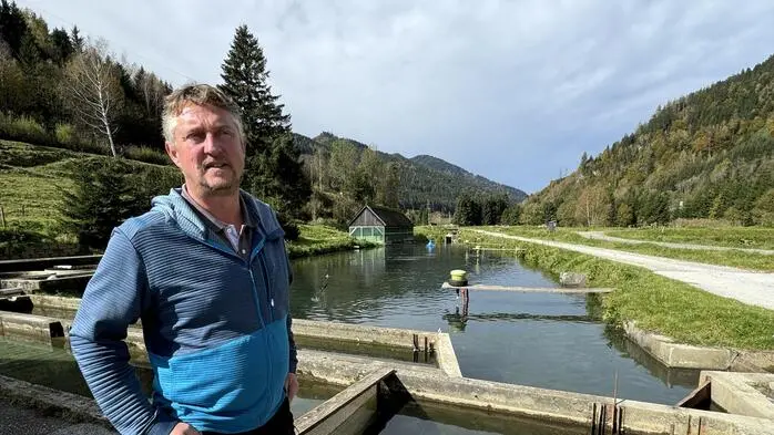 Bereits 2024 litt die Fischzucht unter verheerenden Unwettern. Die Becken mussten saniert werden