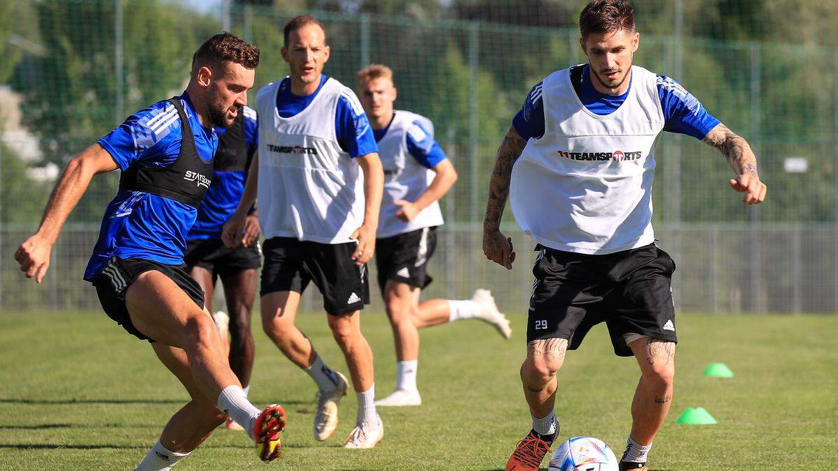 Erstes Training bei strahlendem Sonnenschein