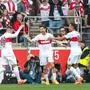 Tor zum 1:0 durch Leonidas Stergiou VfB Stuttgart, 20, jubel mit Deniz Undav VfB Stuttgart 26, Jamie Leweling VfB Stuttgart 18 VfB Stuttgart vs. FC Bayern Muenchen, Fussball, Herren, 1. Bundesliga, 32. Spieltag, Saison 23/24, GER, 04.05.2024, DFL/DFB REGULATIONS PROHIBIT ANY USE OF PHOTOGRAPHS AS IMAGE SEQUENCES AND/OR QUASI-VIDEO, VfB Stuttgart vs. FC Bayern Muenchen, Fussball, Herren, 1. Bundesliga, 32. Spieltag, Saison 23/24, GER, 04.05.2024 Stuttgart *** Goal for 1 0 by Leonidas Stergiou VfB Stuttgart, 20 , jubilation with Deniz Undav VfB Stuttgart 26 , Jamie Leweling VfB Stuttgart 18 VfB Stuttgart vs FC Bayern Muenchen, Football, Men, 1 Bundesliga, 32 Matchday, Season 23 24, GER, 04 05 2024, DFL DFB REGULATES PROHIBIT ANY USE OF PHOTOGRAPHS AS IMAGE SEQUENCES AND OR QUASI VIDEO, VfB Stuttgart vs FC Bayern Muenchen, Football, Men, 1 Bundesliga, Matchday 32, Season 23 24, GER, 04 05 2024 Stuttgart Copyright: xEibner-Pressefoto/WolfgangxFrankx EP_WFK