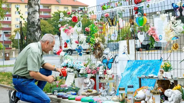 Der französische Ex-Gendarm Stéphane Cappellaro trauert um seinen Sohn Leo, der vom Täter am 10. Juni 2025 am Borg Dreierschützengasse getötet worden ist 