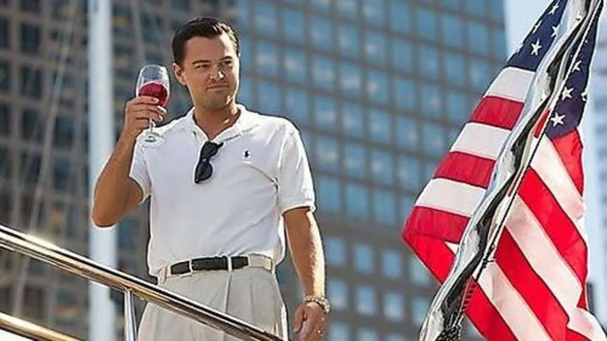 Leonardo DiCaprio in "Wolf of Wall Street" 