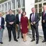 Hannes Baumgartner (Ved.Med.Uni. Wien) ,Ulrich Herzog (Bundesministerium), Herwig Grimm (Ved. Med. Uni Wien), Tierschutzombudsfrau Barbara Fiala-Köck, LH-Stv. Anton Lang und Tierärztekammer-Präsident Walter Obritzhauser beim Festakt in der Orangerie im Grazer Burggarten (v.l.)