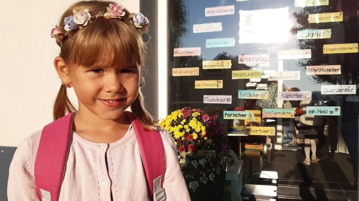 Valentina Dichtl-Gartner (4) startet heute in ihr zweites Kinderjahr 