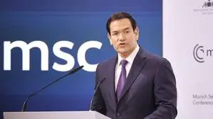 US-Außenminister Marco Rubio am Samstag bei der MSC