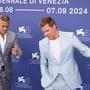 Sie ließen keine Gelegenheit aus, zu scherzen und zu blödeln: George Clooney und Brad Pitt am diesjährigen Filmfestival in Venedig