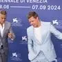 Sie ließen keine Gelegenheit aus, zu scherzen und zu blödeln: George Clooney und Brad Pitt am diesjährigen Filmfestival in Venedig