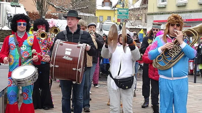 Auch die Marktmusikkapelle tobte sich kreativ aus