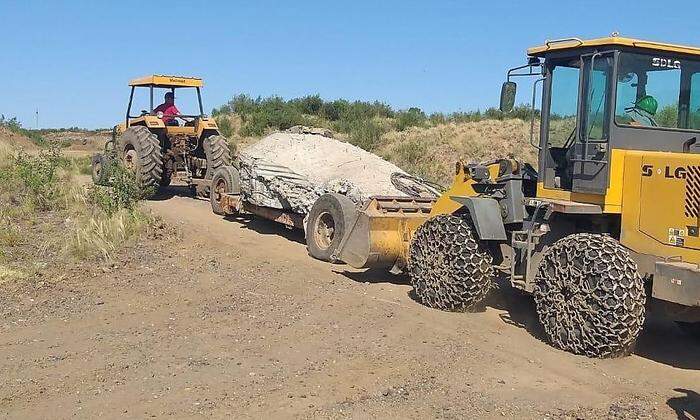 Der Koloss wurde in einer Mine in Uruguay entdeckt und verschifft 
