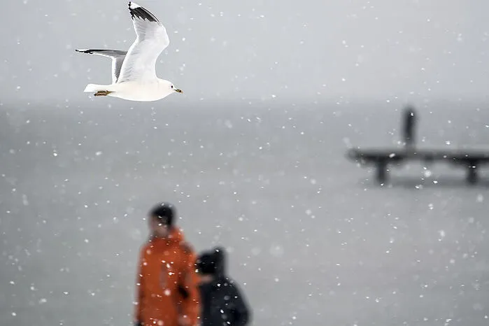 Weitere Impressionen vom Wintereinbruch zu Ostern an der Nordsee