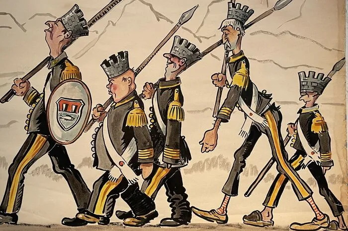 Hans Gielge: Liebe zu Detail und treffsichere Darstellung der Charaktere, Karikaturen-Sonderaussstellung Kammerhof Museum Bad Aussee